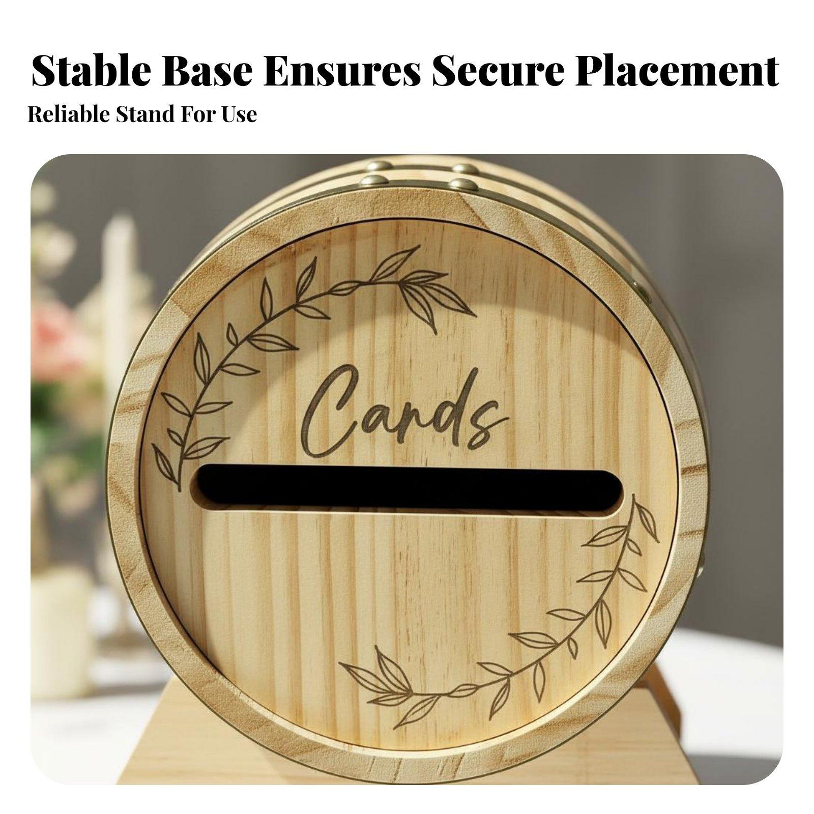 Large Wooden Card Box with Slo - Wedding Card Box recension och pris