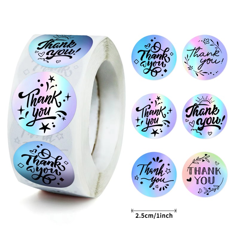 Laser Thank You Stickers Holog - Wedding Envelopes recension och pris
