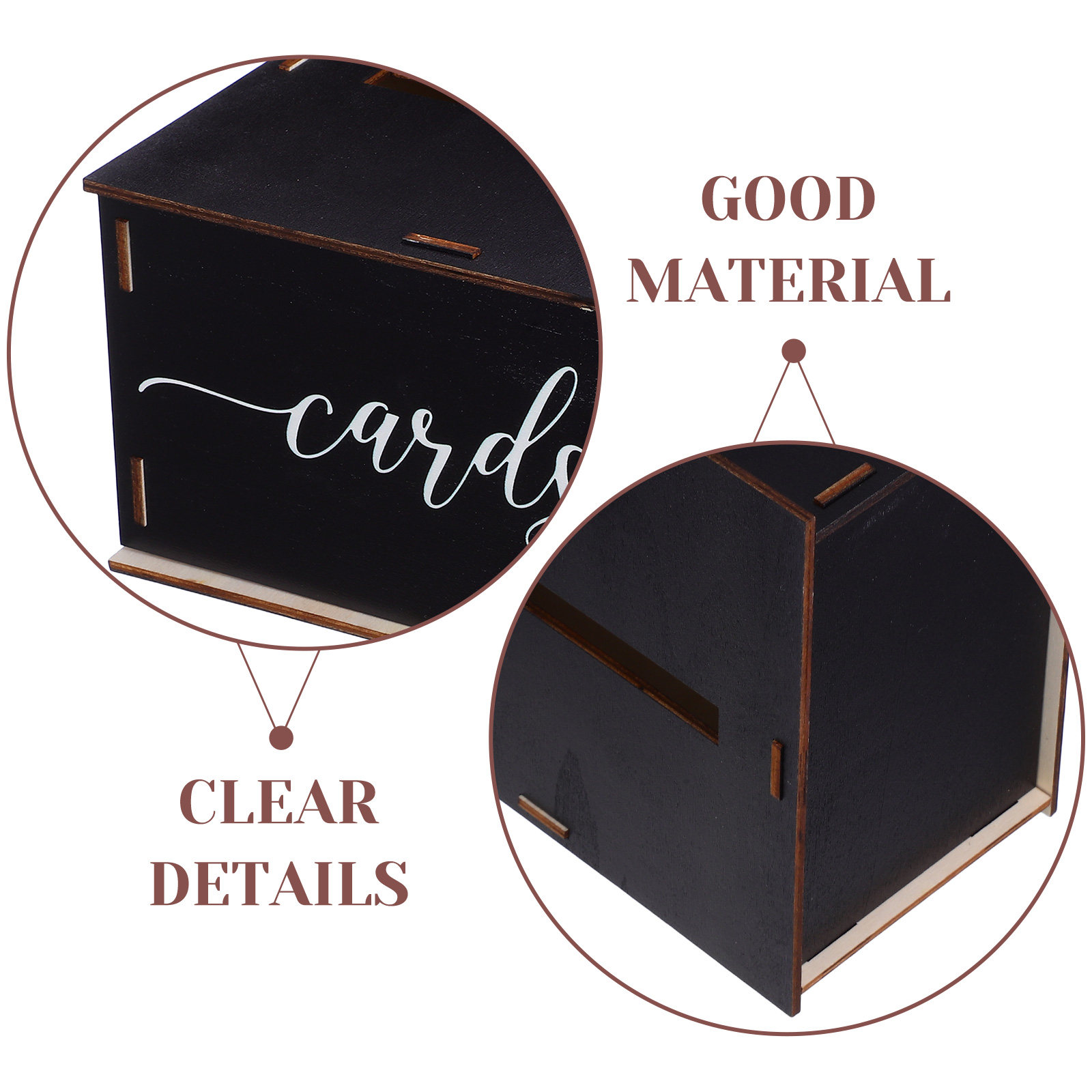 Wooden Wedding Card Box Rustic - Wedding Card Box recension och pris