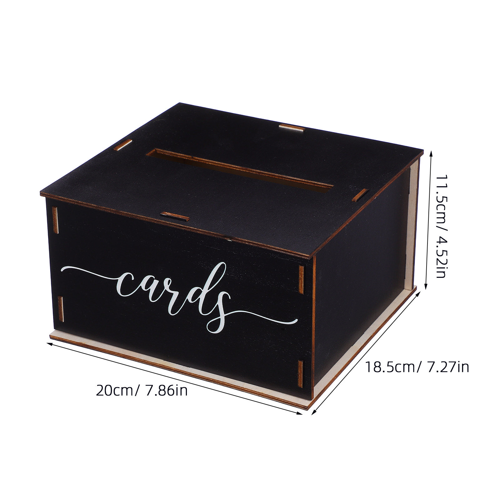 Wooden Wedding Card Box Rustic - Wedding Card Box recension och pris