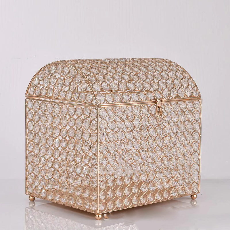 Wedding Card Box Gold Crystal  - Wedding Card Box recension och pris