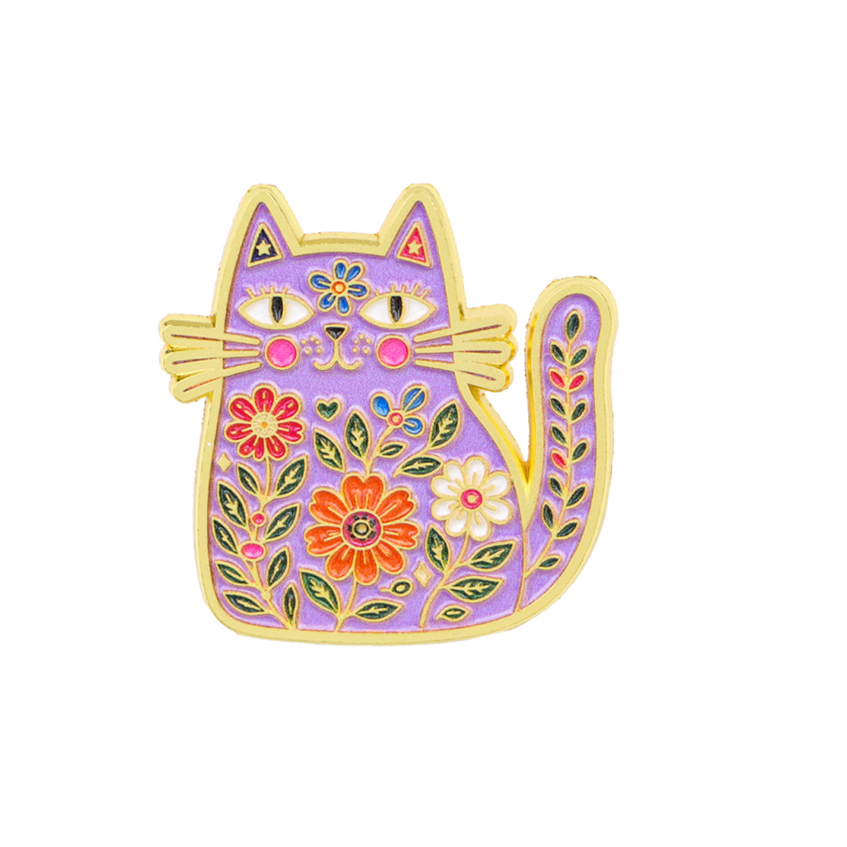 Folk Art Floral Black Cat Enam - Good Floral & Wedding Decor Supply Photos recension och pris